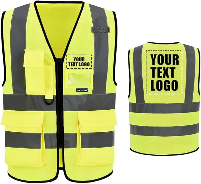 A-SAFETY High Visibility Reflective Safety Vest Customize Logo by A-SAFETY