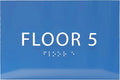 6" X4" Floor 5 Sign by ADACentralSigns