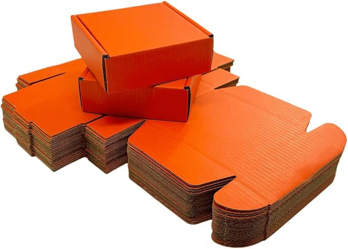 15 Pcs 4.7 x 4.7 x 1.6 Inches Mini Size Corrugated Cardboard Gift Boxes - Image 4