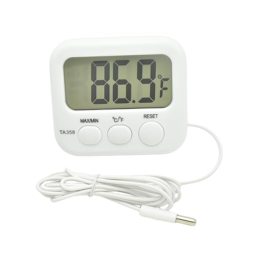 Small Digital Thermometer TA358 Celsius/Fahrenheit Temperature Indoor/Outdoor by Bytiyar