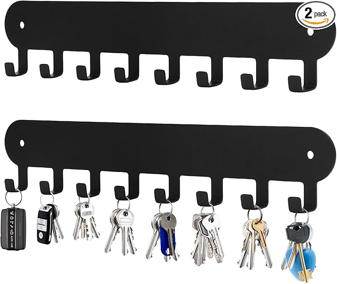 2 Pack Key Holder for Wall, Key Hooks by Suzurana