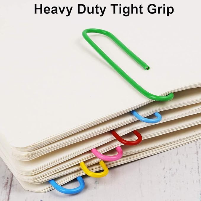 Paper Clips?100PCS Paper Clips Large 2 Inch, Durable & Rust Resistant Colored - Image 5
