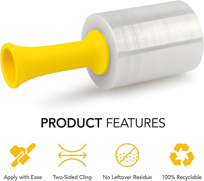 Mini Stretch Wrap 5 Inch Plastic Stretch Film - Image 3