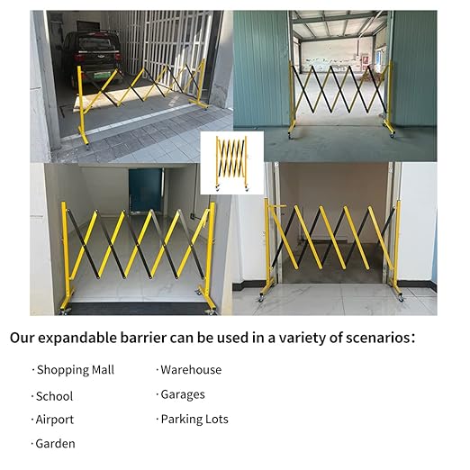 GYMTIME Easily Assembled Expandable Metal Barricade, 8 Feet, Portable Safety - Image 5