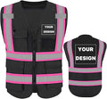YOWESHOP High Reflective Visibility Safety Vest Custom Your Logo Safety Workwear by YOWESHOP