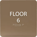 6" X6" Floor 6 Sign by ADACentralSigns