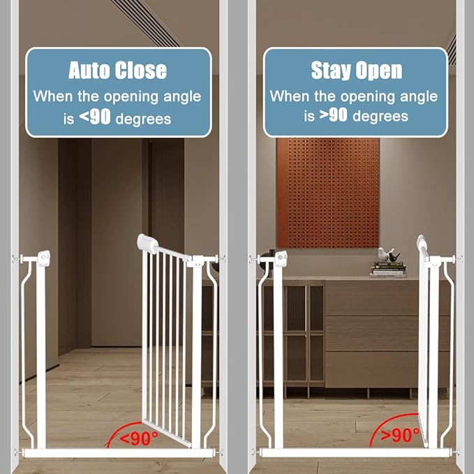 Extra Wide Long Baby Gates 62-67 Inch Stairs Doorways Pet Dog gate Indoor - Image 5