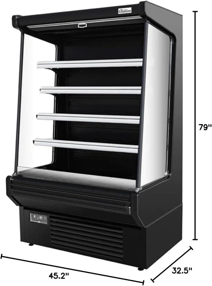 Food Refrigerated Display Case for Commercial Bakery Pastry Front Open Air - Image 9
