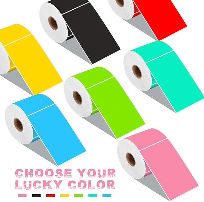PARLAIM 3 X 5 Inch Rectangle Adhesive Color Coding Stickers, Square Inventory - Image 7
