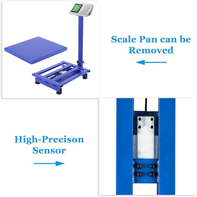 TUFFIOM 661lbs Weight Electronic Platform Scale, Digital Floor Heavy Duty - Image 8