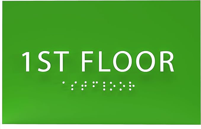 6" X4" 1st Floor Sign by ADACentralSigns