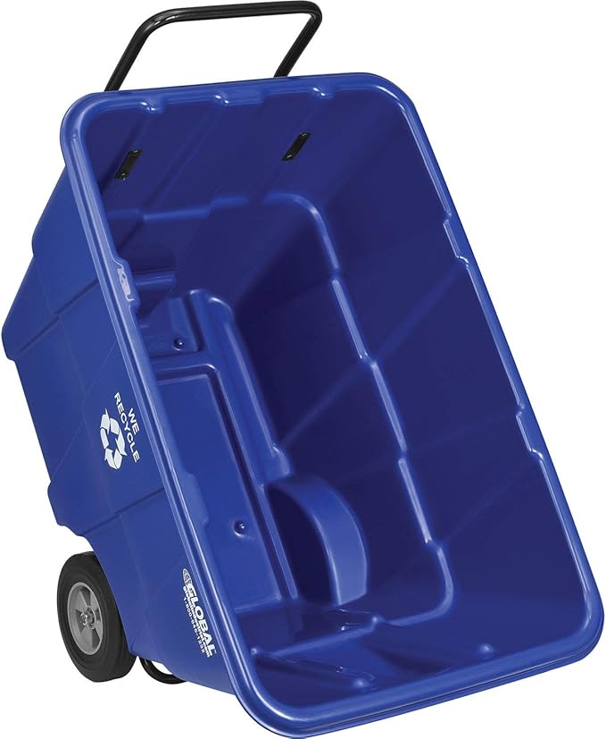Global Industrial Standard Duty Plastic Recycling Tilt Truck 1/2 Cubic Yard - Image 3