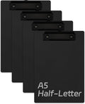 Small Clipboards 6" X 9" Mini Clipboards 4-Pack Half Letter Memo Size Clipboard by DESSY%26BILI