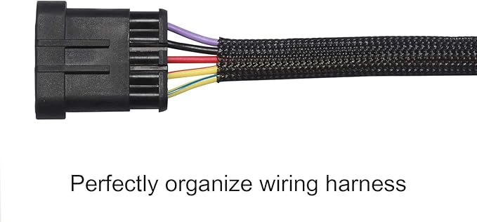 25ft - 1.25 inch PET Expandable Braided Sleeving – Black – Alex Tech Braided - Image 3