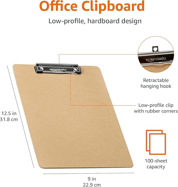 Amazon Basics Hardboard Office Clipboard - Image 6