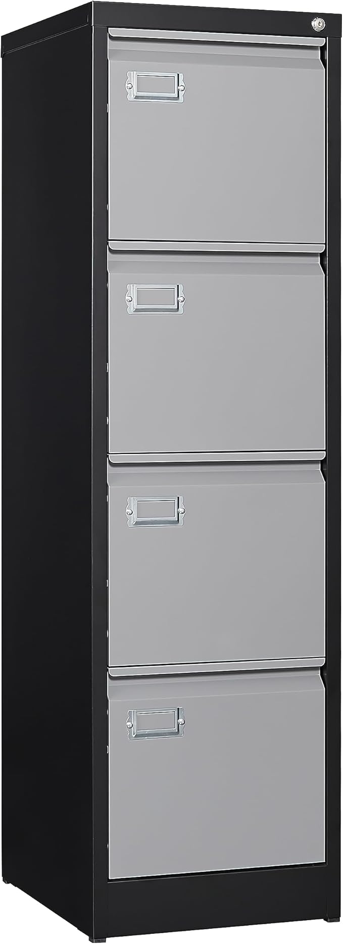 4 Drawer File Cabinet with Lock Metal Vertical Filing Cabinet Office Home by BYNSOE