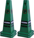 26.5" Caution Cones, 4-Sided Visible Safety Signs by OranclUS