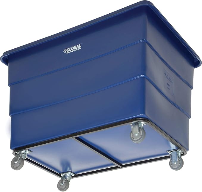 Global Industrial 20 Bushel Plastic Bulk Box Truck, Steel Chassis Base - Image 3