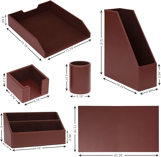 6 Piece Office Supplies/Desk Organizer Set - Image 7