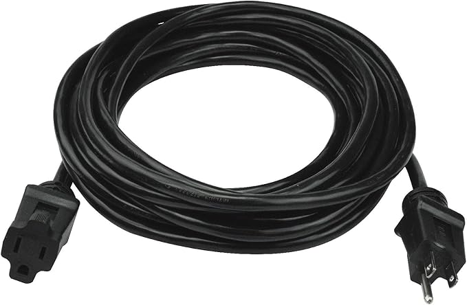 Clear Power 25ft Oil Resistant Heavy Duty Extension Cord 14/3 SJTOW, 3 Prong by ClearPower