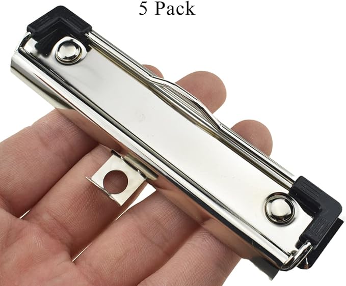 HAHIYO 4.72 Inches Silver Metal Clipboard Clips - Image 6