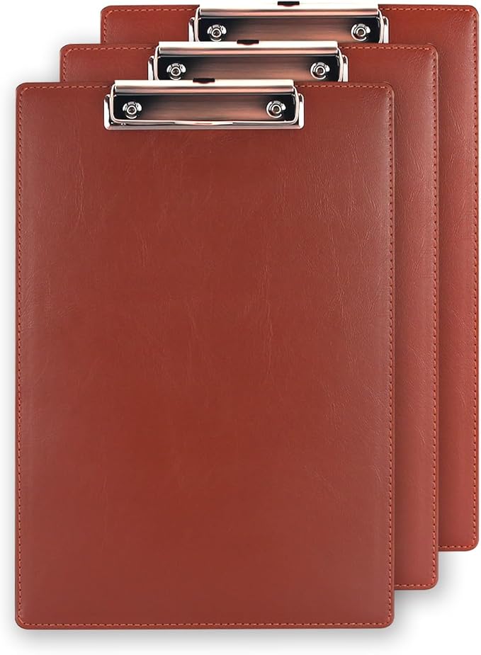 A4 Clipboard, 3 Pack PU Clipboards by URbantin