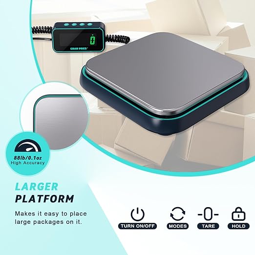 Digital Shipping Scale, 86 lbs/0.1oz Highly Accurate Postal Scale - Image 3