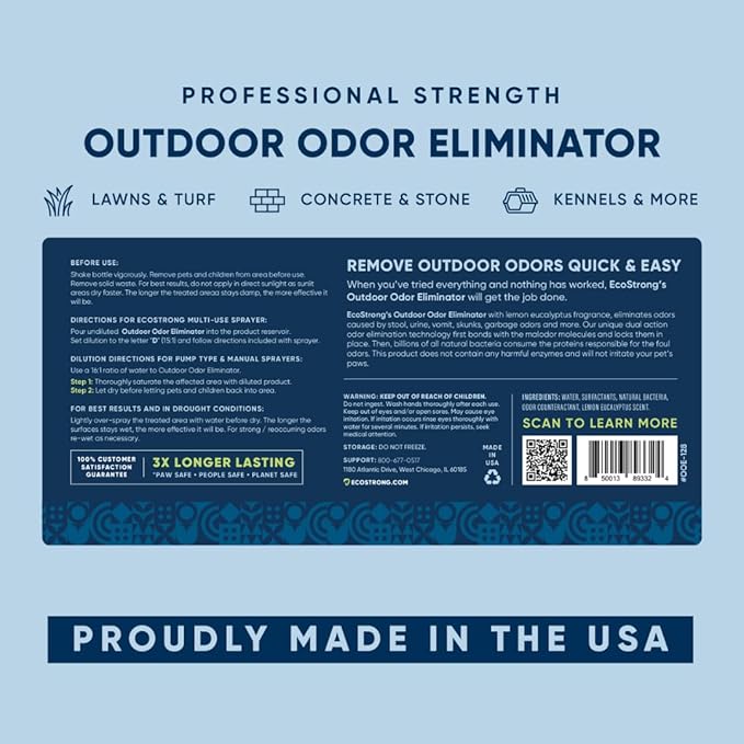 Eco Strong Outdoor Odor Eliminator Outside Dog Urine Enzyme Cleaner Powerful Pet - Image 9