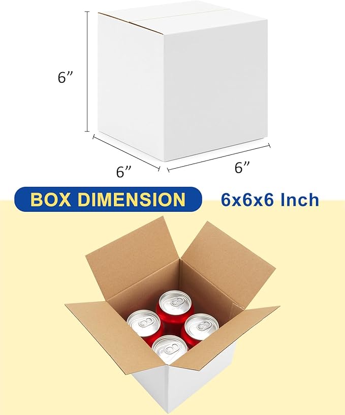 40-Pack-Small-Shipping-Boxes-6x6x6, - Image 2