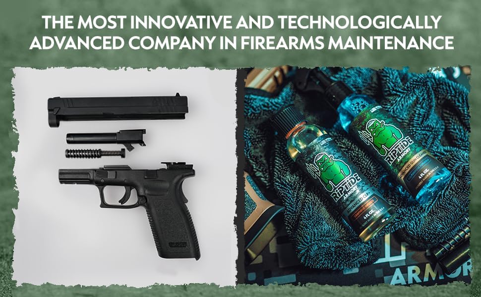 Riptide Armory Advanced Gun Cleaner & CLP+ Graphene 2 Step Kit - Clean, Lube, Protect Long-Lasting Formula - Nano Coat Technology - Veteran Founded & Formulated by Former US Navy Seal - Image 2