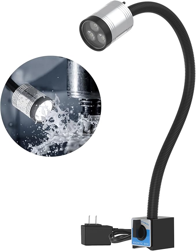Magnetic Light, Led Machine Light, Magnetic Gooseneck Work Light 900 Lumens 120 by XinYiQimachinelightilluminateallthedarkness