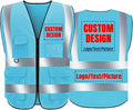 BeautyWill Safety Vest Custom Logo Class2 High Visibility Reflective Vest by BeautyWill