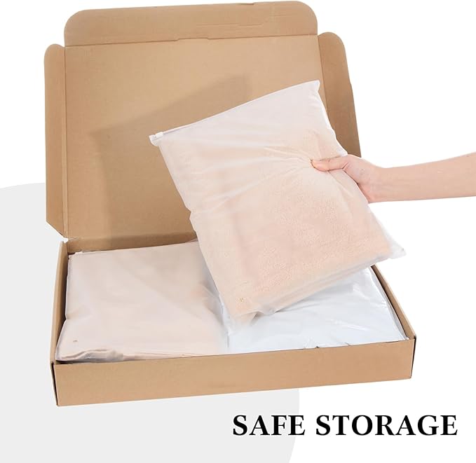 Outus 50 Pcs Mailers with 50 Pcs Poly Zipper Clothes Packaging Bags 4 Sizes - Image 6