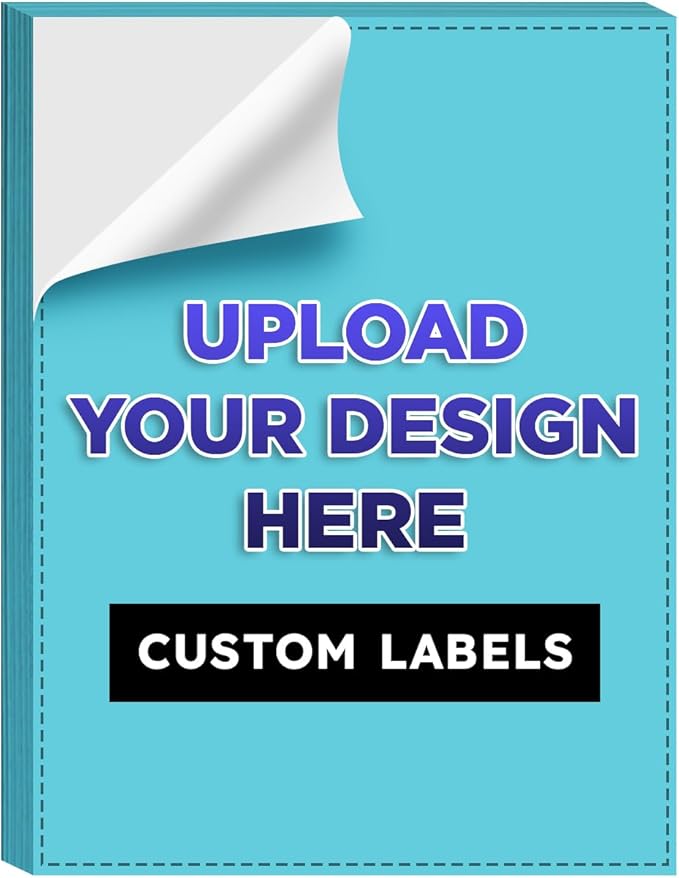Custom Bright Neon Color Labels, Print Your Own Stickers, Upload Your Design by SSuperfinePrinting