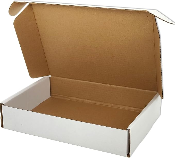 Small White Shipping Boxes for Small Business Pack of 25-8x5.5x1.6 inches - Image 3