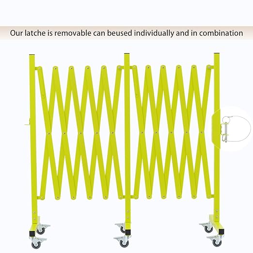 GYMTIME Expandable Metal Barricade, Flexible Mobile Safety Barrier, Folding - Image 6