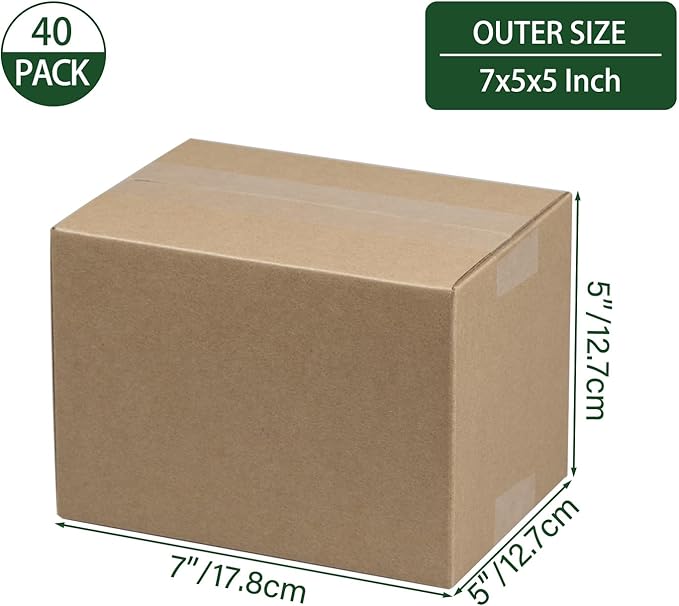 7x5x5 Inches Shipping Boxes Set of 40 - Image 2