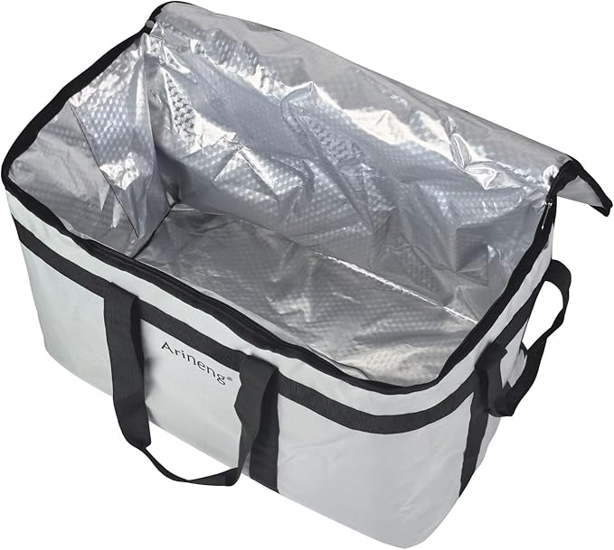 Food Delivery Insulated Bag, Insulated Cold Meal Bag, Built-in Base Plate - Image 7