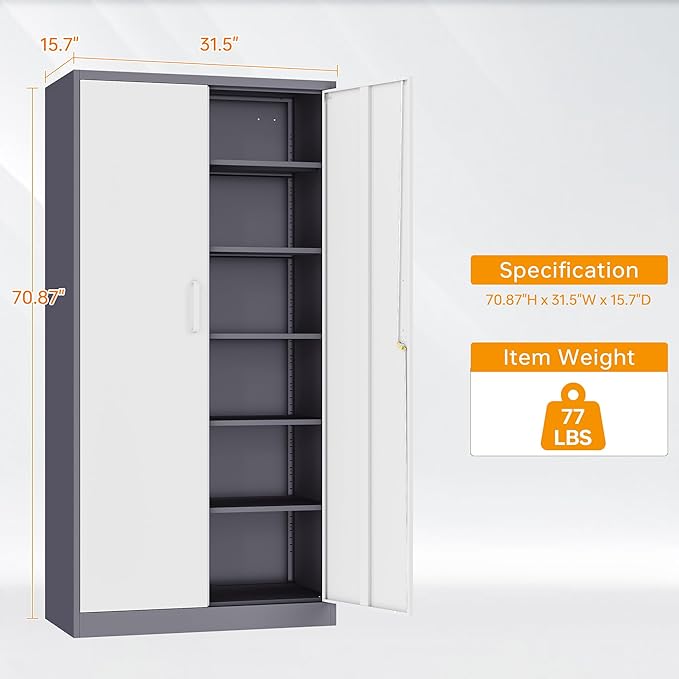 STANI Metal Garage Storage Cabinet - Image 3
