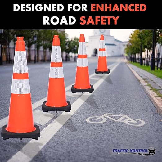 190 Pack 28" Inch Orange Traffic Safety Cones - Image 5
