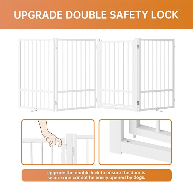 Full Metal Freestanding Dog Gate - Image 4