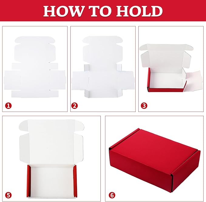 Spakon 50 Packs Shipping Boxes Cardboard Corrugated Mailer Packaging Boxes - Image 3