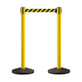 Crowd Control Warehouse CCW Series RBB-100 Set of 2 Stanchions - 11 Ft by Crowd+Control+Warehouse