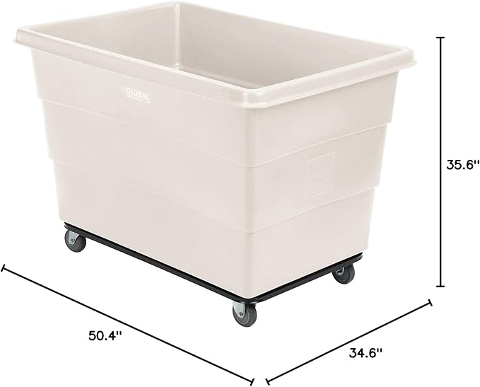 Global Industrial 20 Bushel Plastic Bulk Box Truck, Steel Chassis Base - Image 10