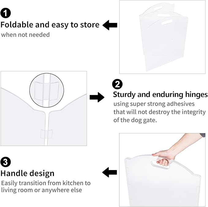 Clear Acrylic Freestanding Dog Gates - Image 5