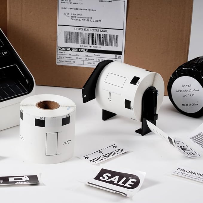 Compatible with Brother DK-1209 White Paper Label, Address Barcode Die-Cut Work - Image 8