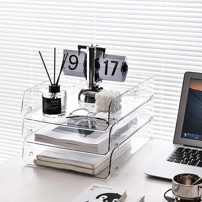 Gagee 2 Pack Paper Organizer for Desk, Office Desk Organizer for Notes - Image 4