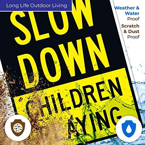 Slow Down Children Playing Sign, Traffic Sign, - Image 5