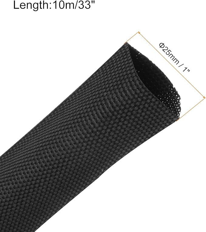 MECCANIXITY Braided Cable Sleeves Heat Shrinkable Fabric Sleeving, Network - Image 2