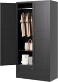 Letaya Wardrobe Closet, Bedroom Armoire Cabinet Clothes Organizer by LetayaMetalCabinets